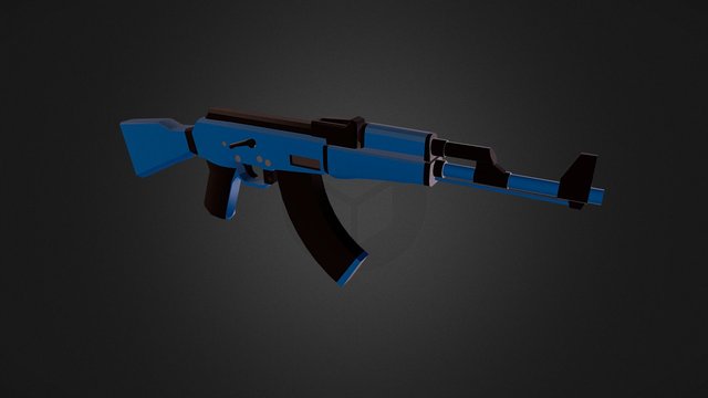 OGAT - AK47 "Blue" 3D Model