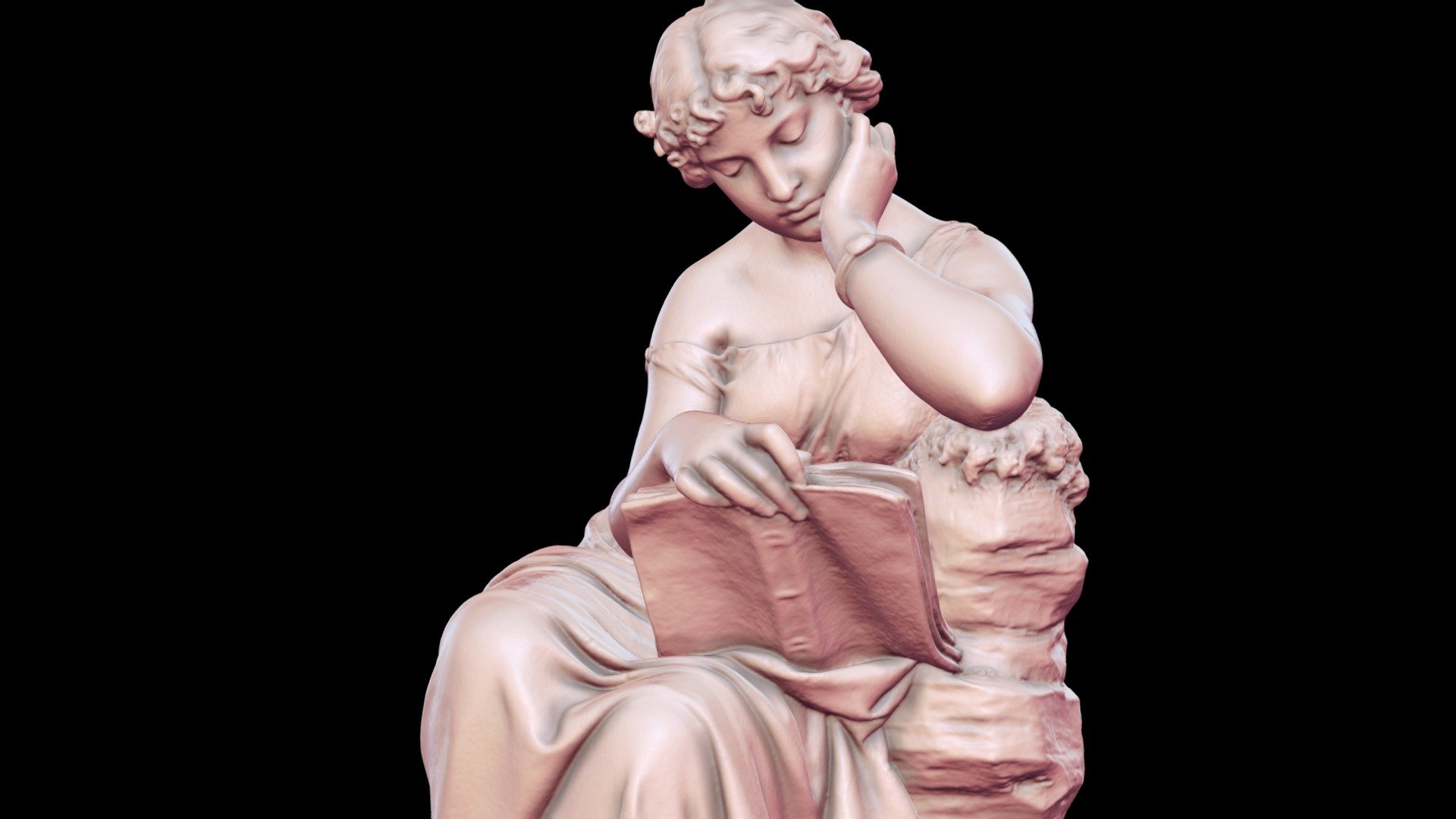 Girl Reading - EINSTAR VEGA — Sketchfab embed 3D viewer