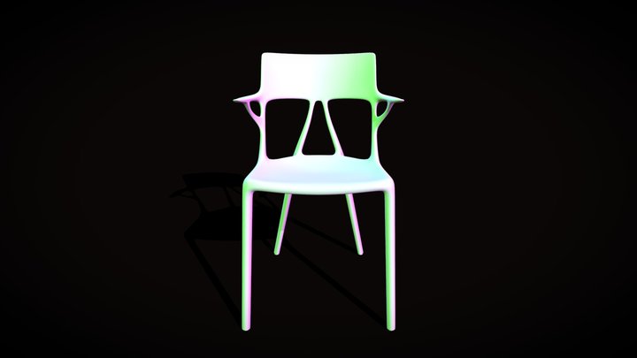 3D model of"A.I. Philippe Starck Chair" 3D Model