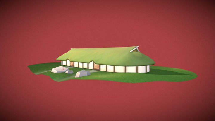 Bronze Age Longhouse 3D Model