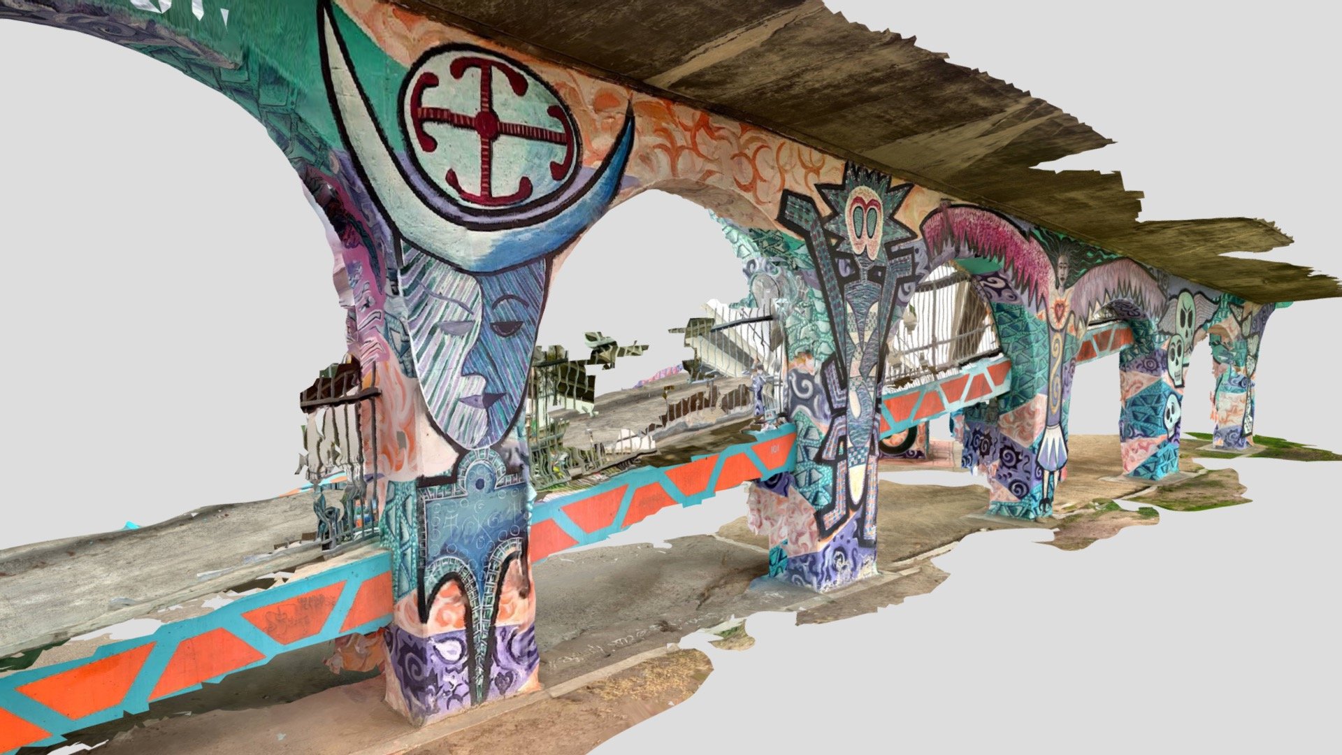 Walkway into Chicano Park