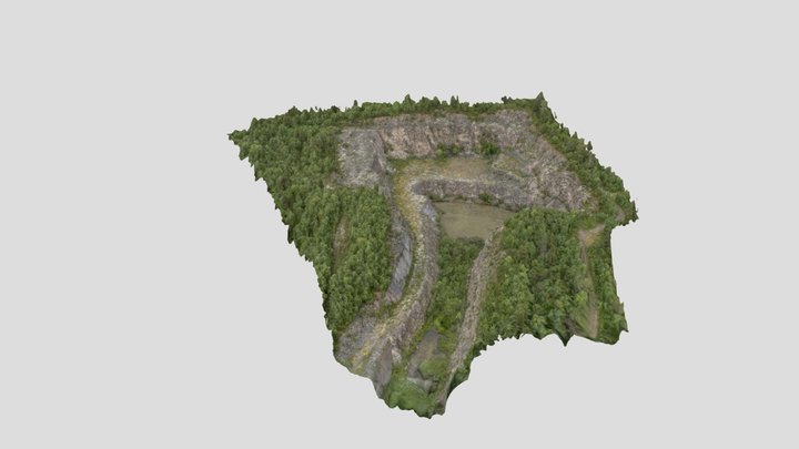 Open pit in Per Geijer district, Nukutus, Kiruna 3D Model