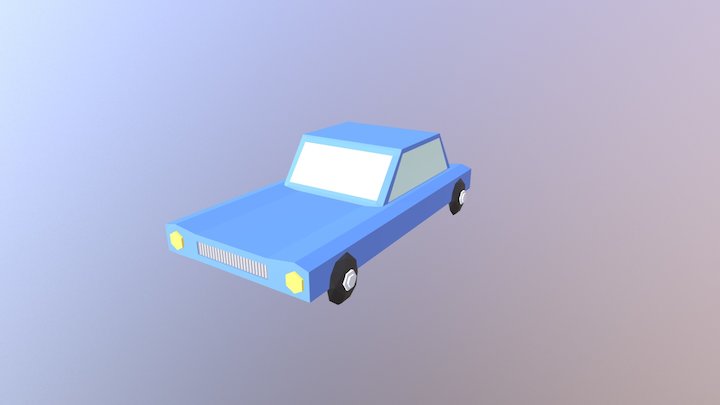 Low-Poly Car 3D Model