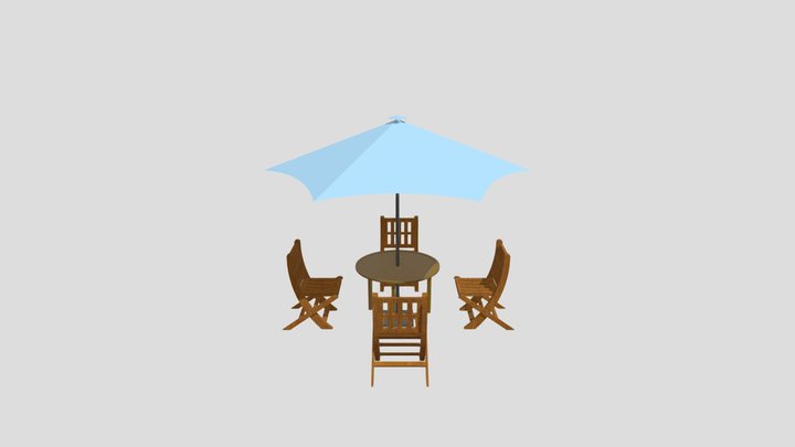 PARASOL BULAT MEJA NEW WS DESIGN – Free 3D Model STL