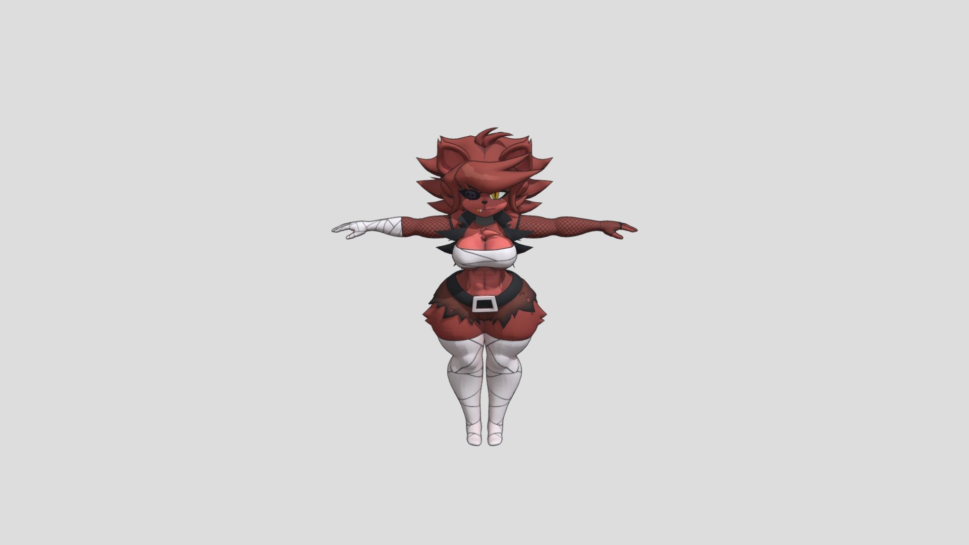 Original 3d Model Bbtwo Extended Vrchat Avatar Battle Bunny Mods