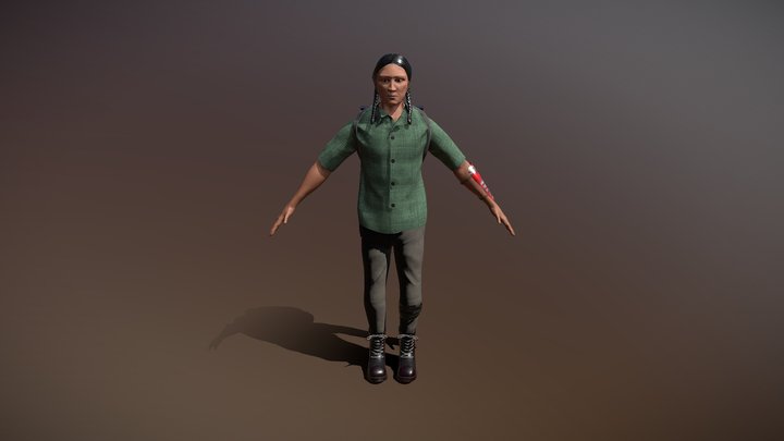 Wasteland Adventurer 3D Model