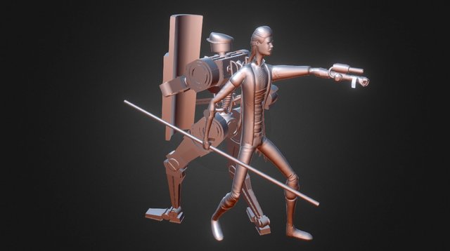 Character team-pose 3D Model
