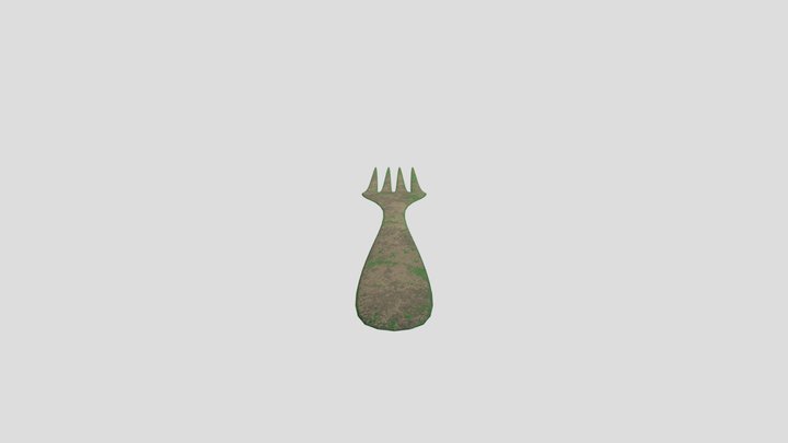 Tenedor de piedra | Stone Fork 3D Model
