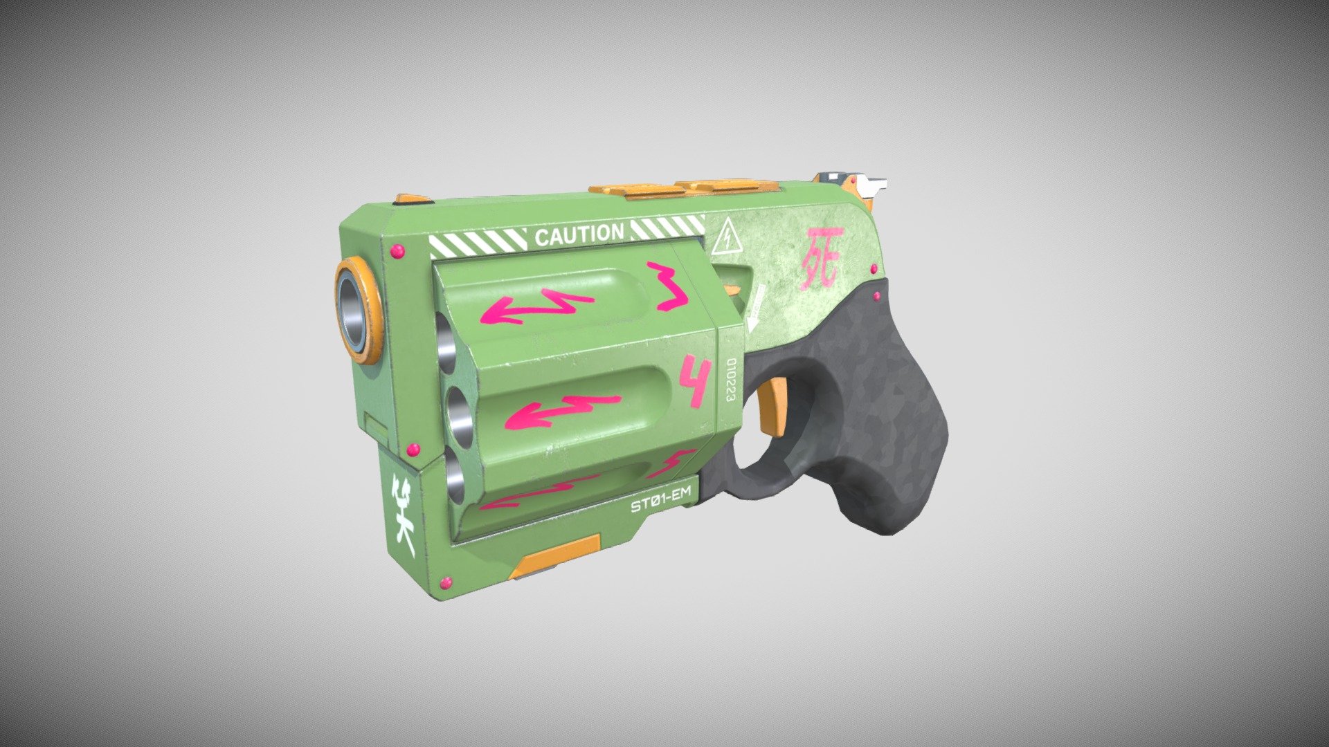 Revolver ST01EM Cyberpunk 2077 3D model by turtsevich.sergey
