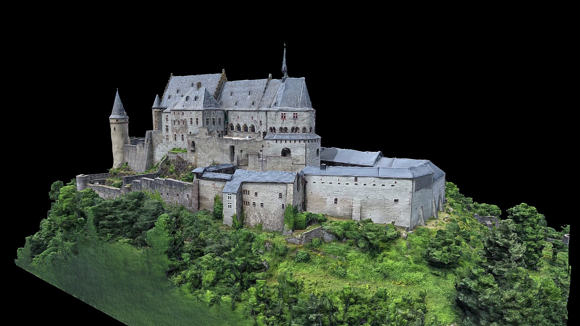 Vianden Castle Buy Royalty Free 3d Model By Lzcreation Jmch