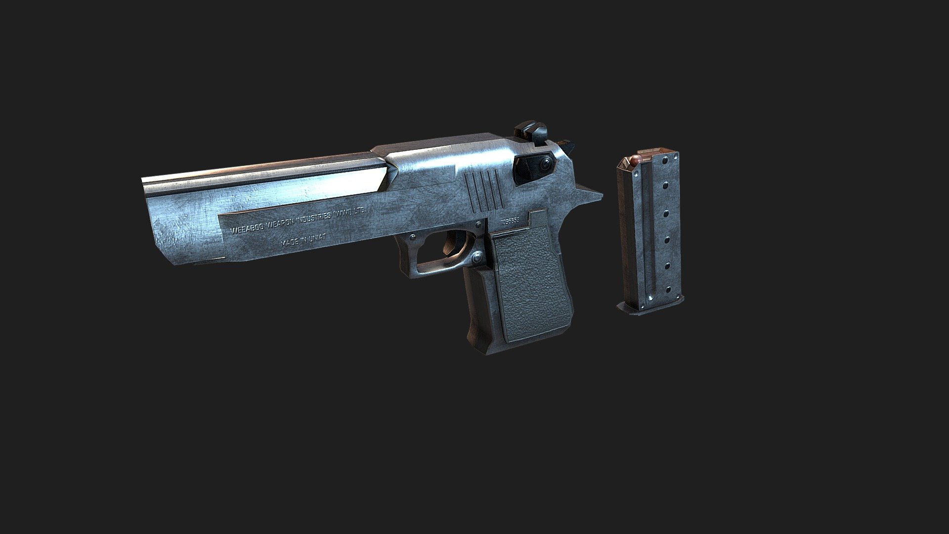 Desert Eagle v2.0 — Sketchfab embed 3D viewer