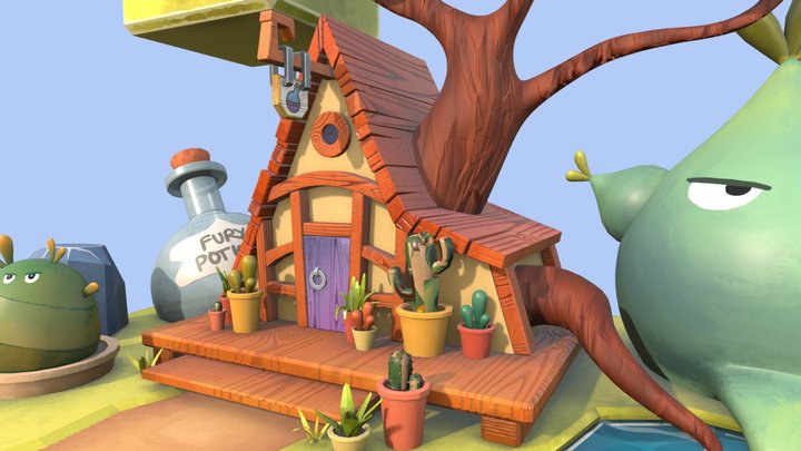 The Herbalist House - 3D Model 3D Model