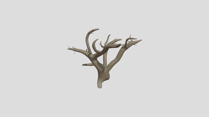 High Poly Ironwood Tree 3D Model