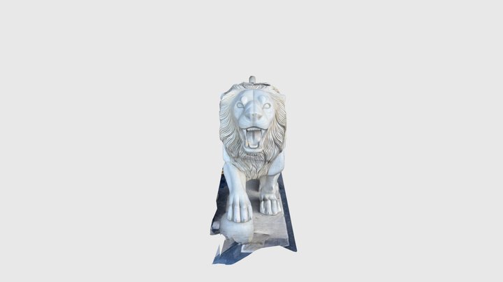 Lion at Fun World, Kufri 3D Model