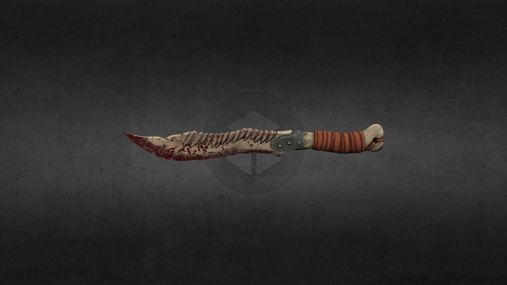 Bone Dagger 3D Model
