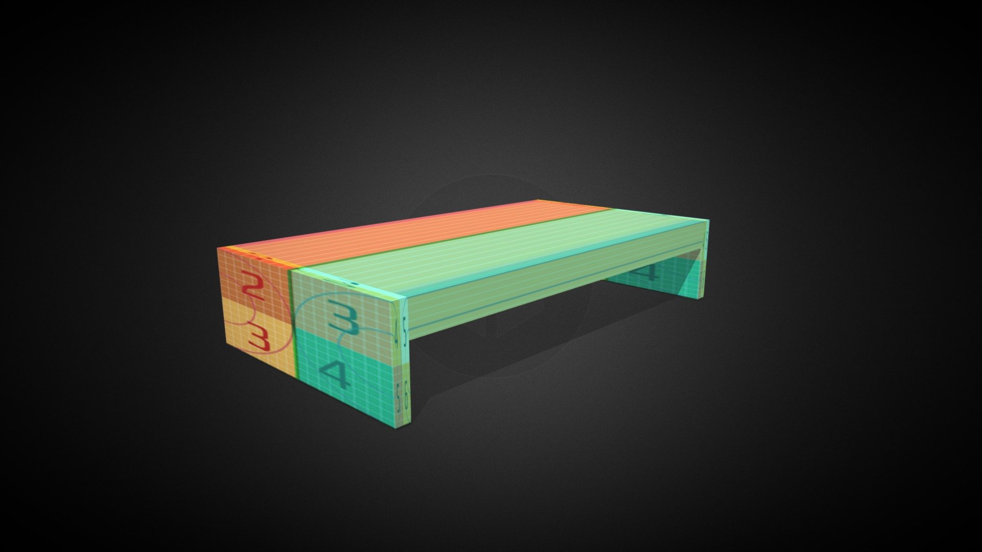 Foot Pannel with Texture - 3D model by IneinRuffin [444a911] - Sketchfab
