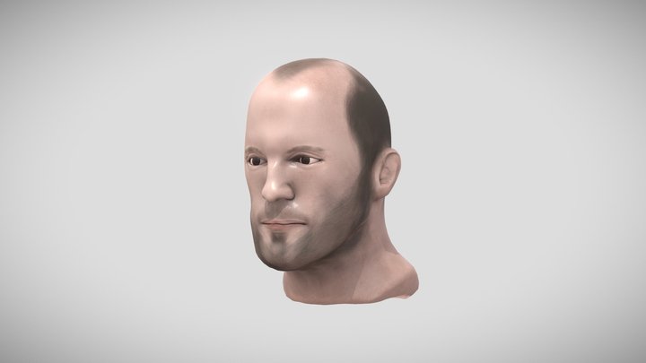 Jason Statham Head Sculpt 3D Model