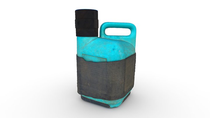 Thermos Bottle 5L, Blue 3D Model