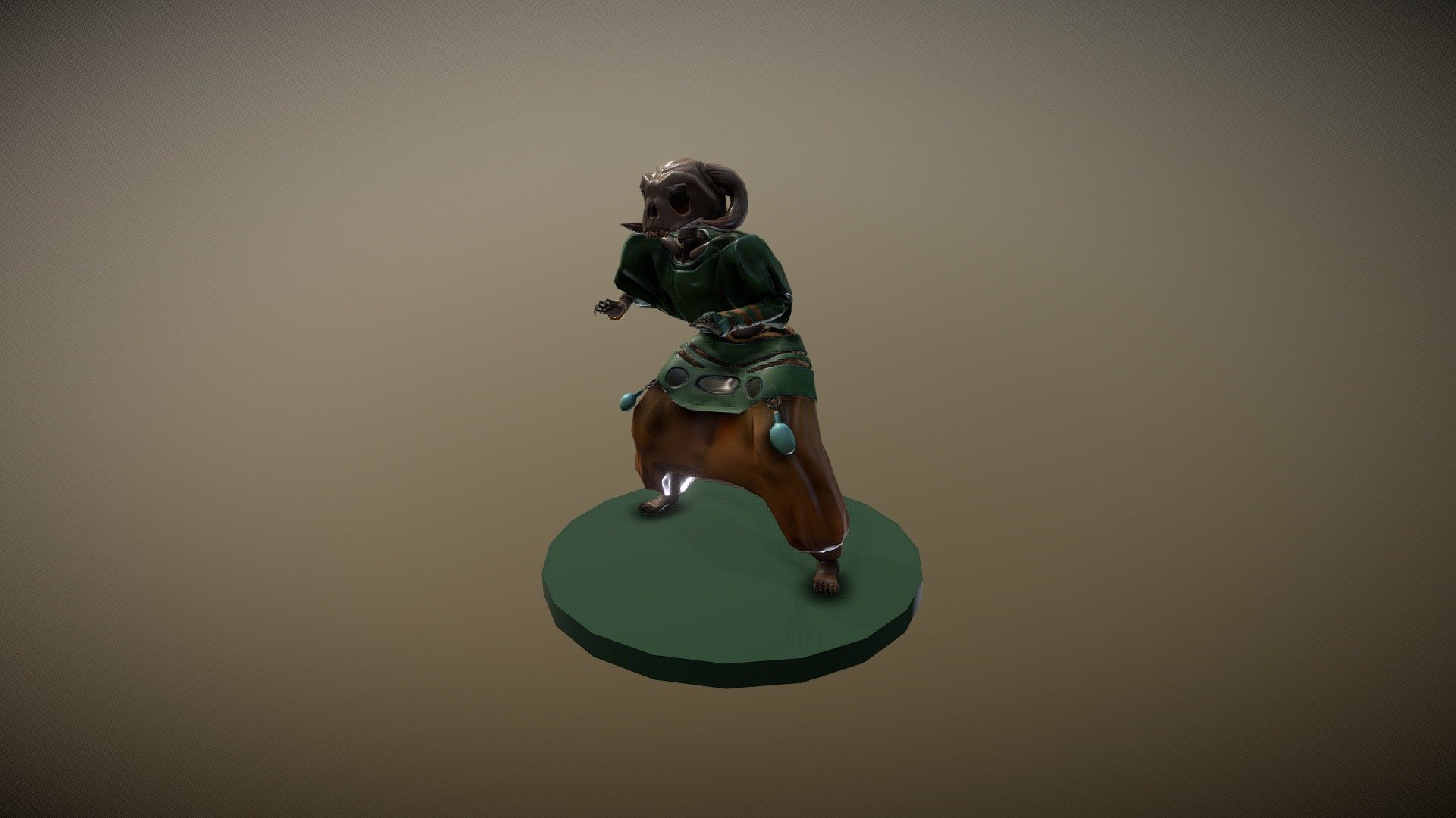Druid Skull Pose