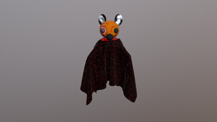 Mouse Under the Covers 3D Model