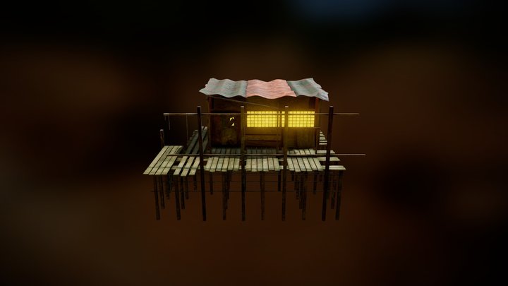 Debilitated Shack 3D Model
