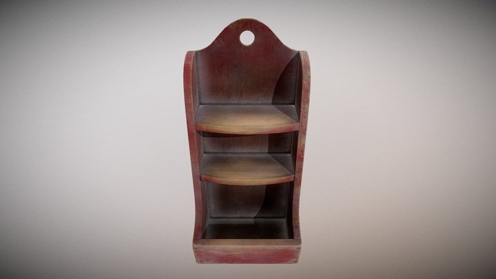 Painted Wooden Shelves – Free 3D Model STL