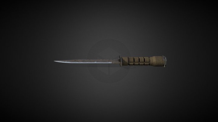 M9 Bayonet Knife 3D Model