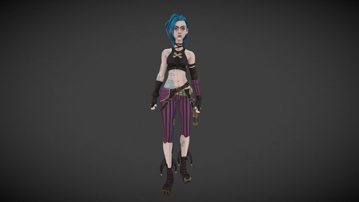 Jinx – Arcane | Fan Art 3D Model