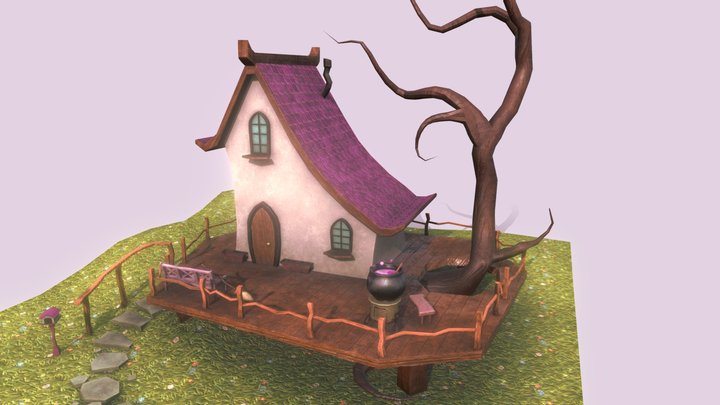 Witch House In The Meadows 3D Model
