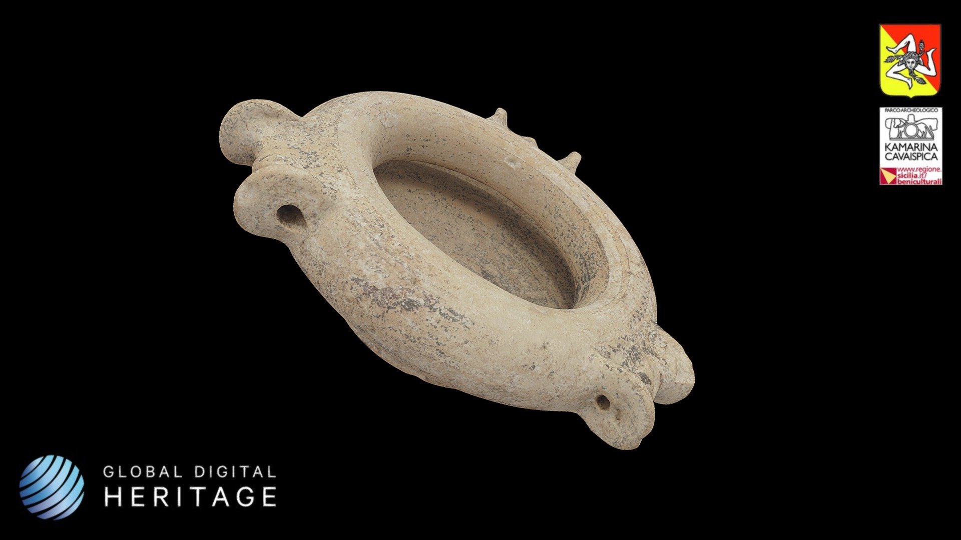 Corinthian Cothon, Camarina, Ragusa, Sicily - Download Free 3D model by ...