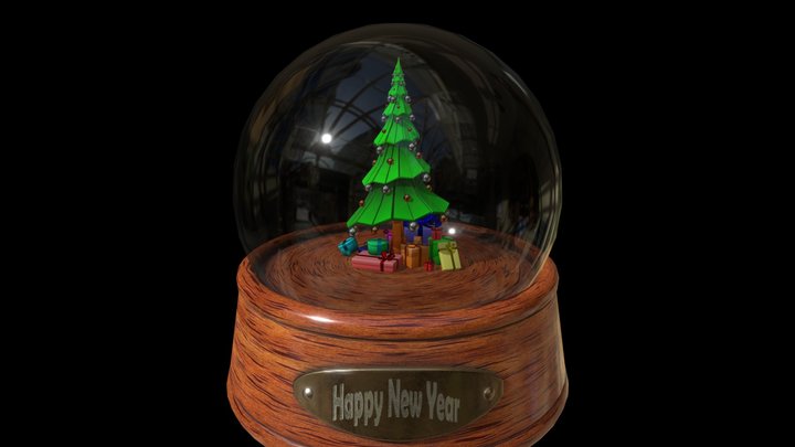 Glass Globe 3D Model