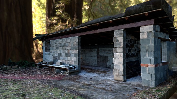 abandoned hut