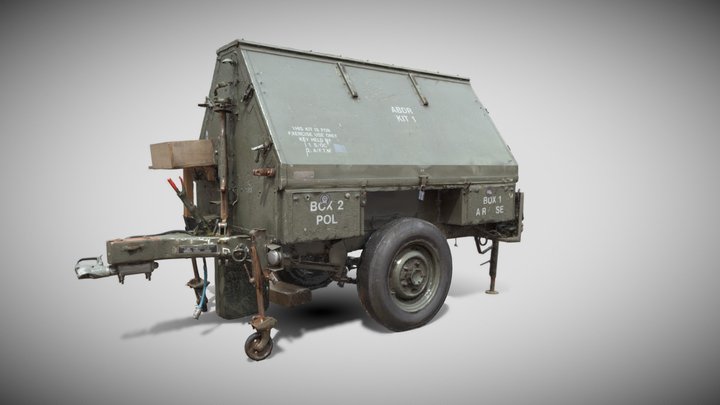 Sankey Military Communications Trailer Scan 3D Model