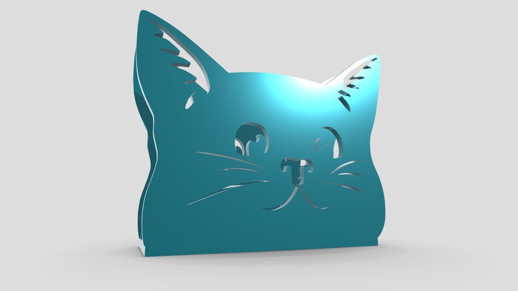 Napkin holder with a cat