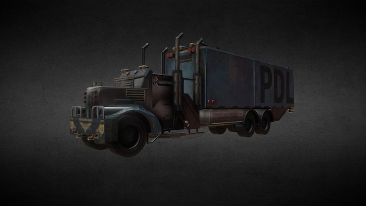 Hank B Truck Mouse Police 3D Model
