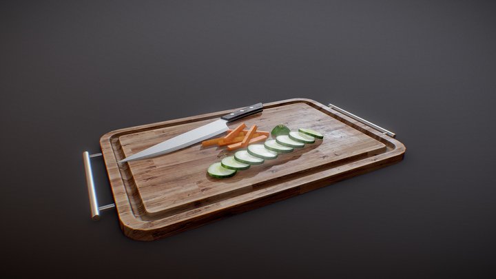 3December 2020 - Chopping Board 3D Model