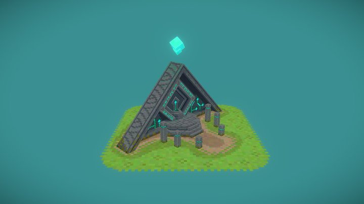 Low Poly Altar 3D Model