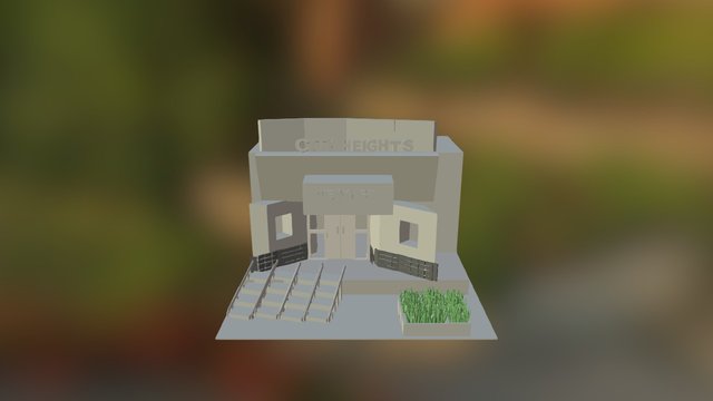City Heights Library By Jasmine 3D Model