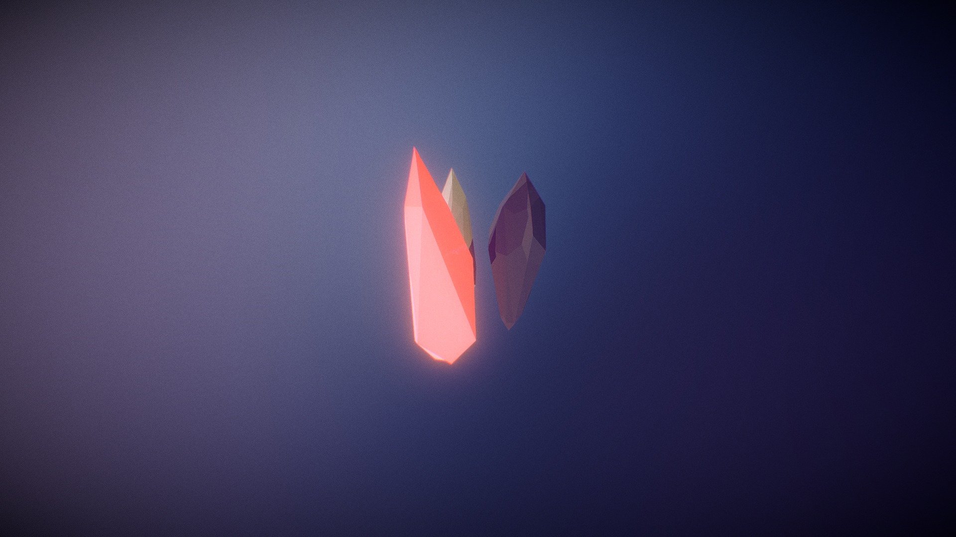 Low-poly Crystals Test