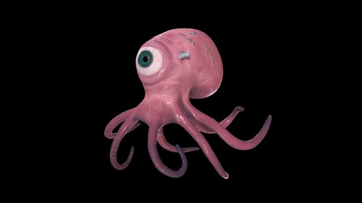 Alien octopus 3D Model