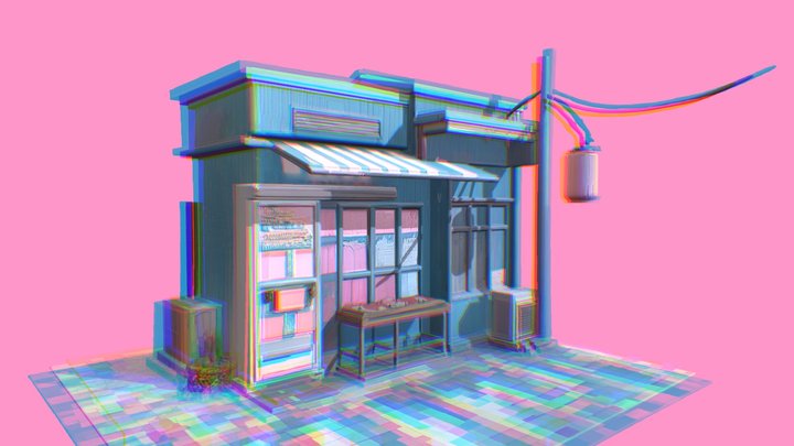 Japanese Konbini – 3D Convenience Store 3D Model