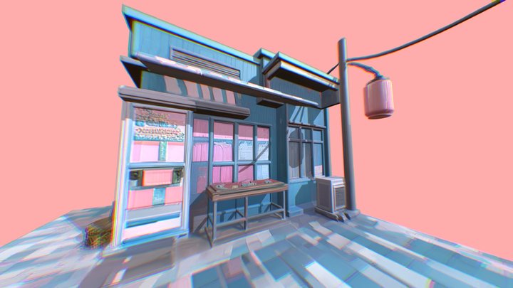 Japanese Konbini – 3D Convenience Store 3D Model