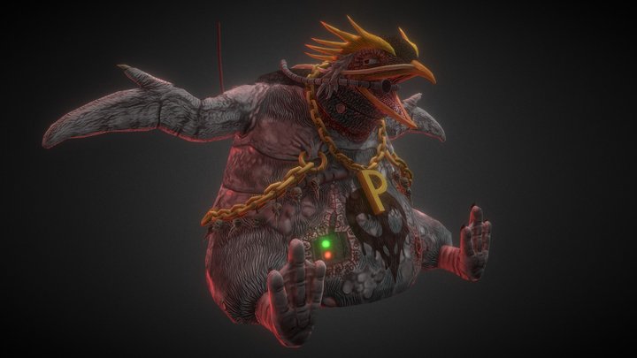 Evil Penguin (Deep Cuts) 3D Model