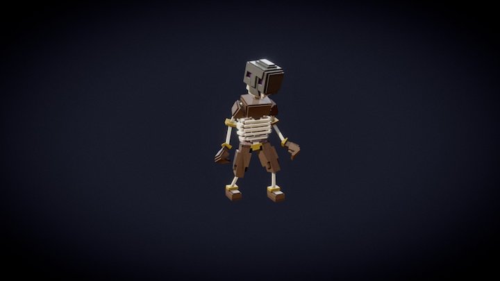 Skeleton Idle Animation 3D Model