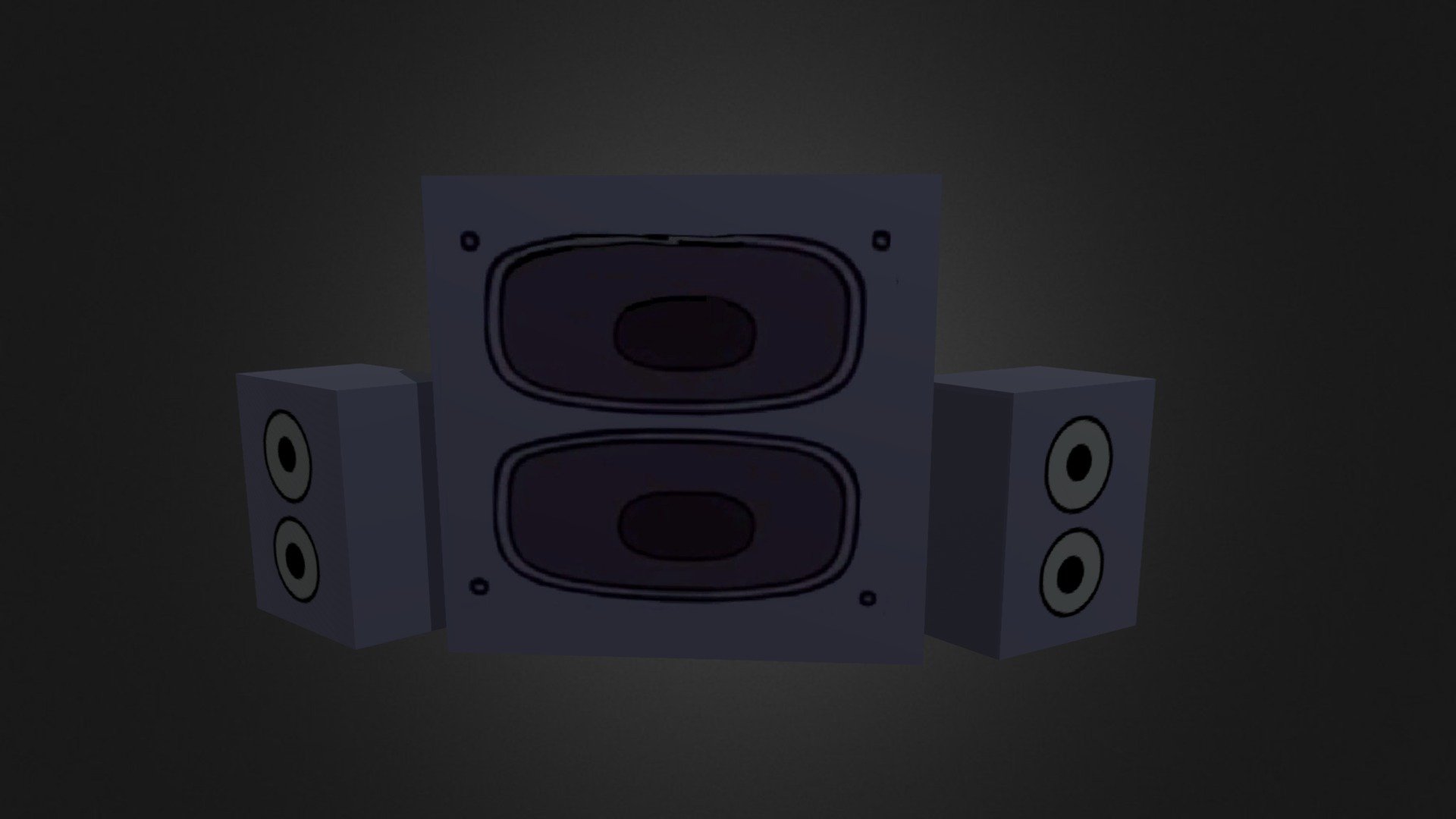 FNF Girlfriend Speakers - Download Free 3D model by Alejitao (@alejitao