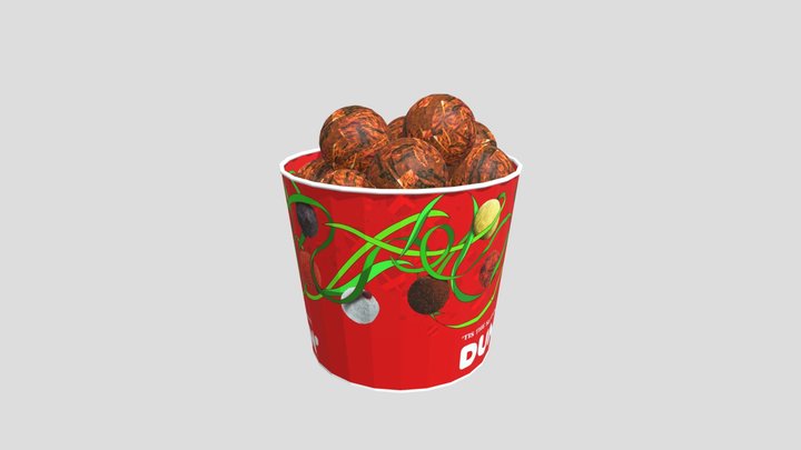 xmas bucket 3D Model
