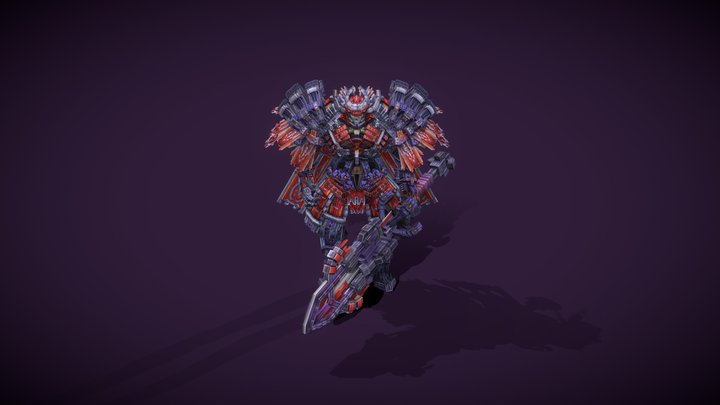 Cyber Knight 3D Model