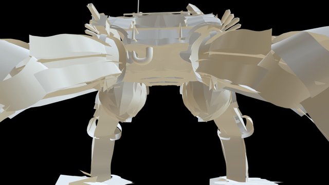 Sci-Fi robot walker mech 3D Model