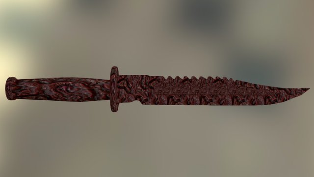 Blood Knife 3D Model