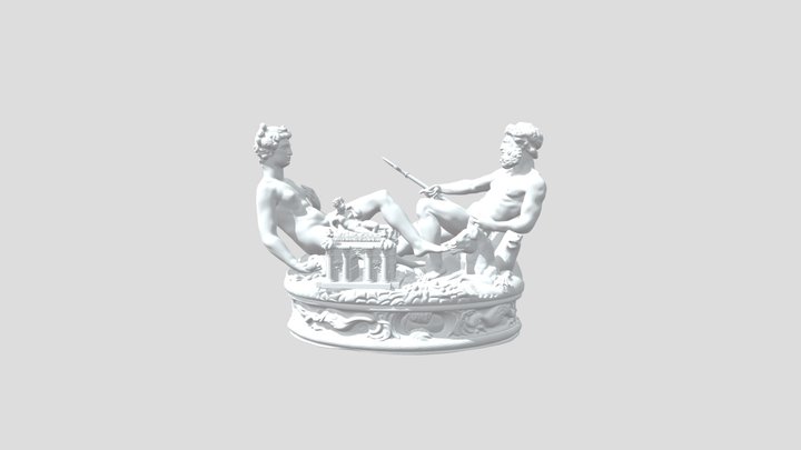 Cellini Salt Cellar (Saliera) 3D Model